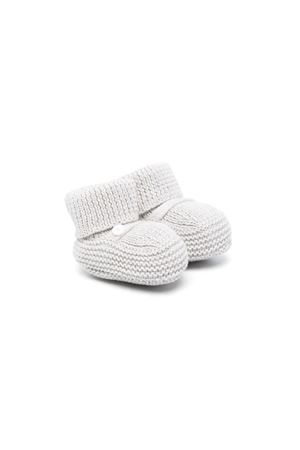 Grey wool knitted slippers LITTLE BEAR KIDS | 7141POLVERE